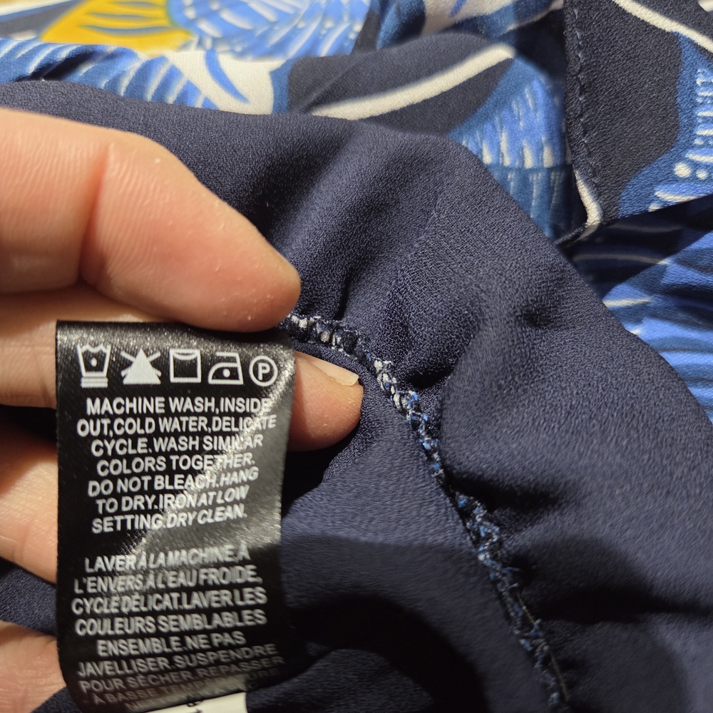 RW&CO. Navy and White Patterned Dress - Picture 5 of 7